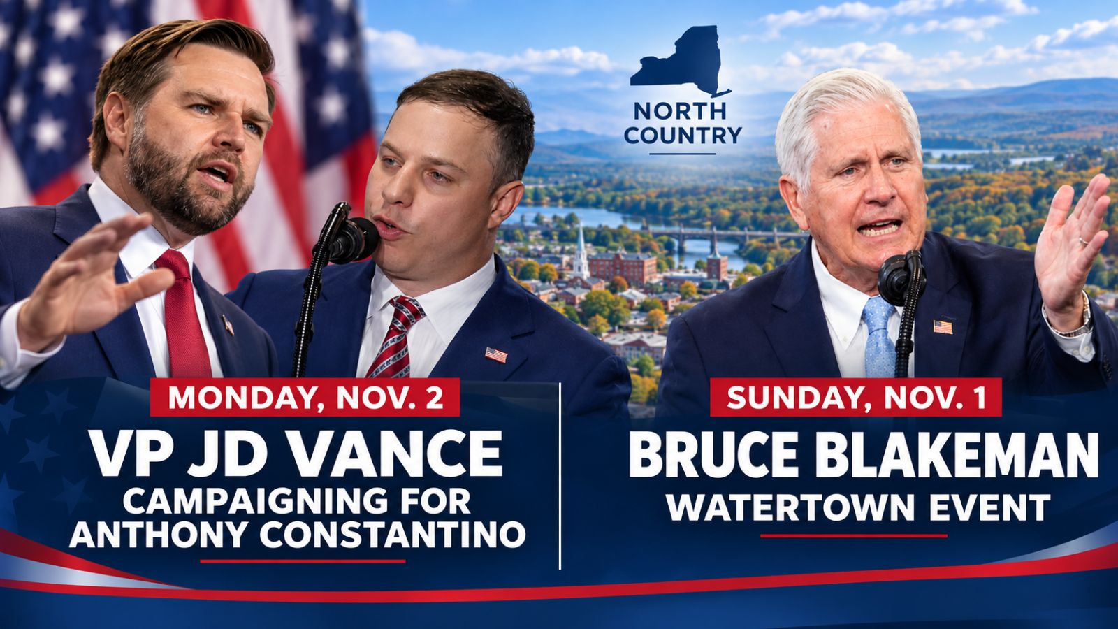 Submitted photo for: Vance visit reported for Ogdensburg as Blakeman plans Watertown event