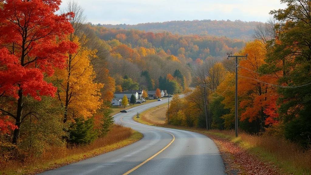 Editorial illustration for: Fall colors begin appearing across St. Lawrence County
