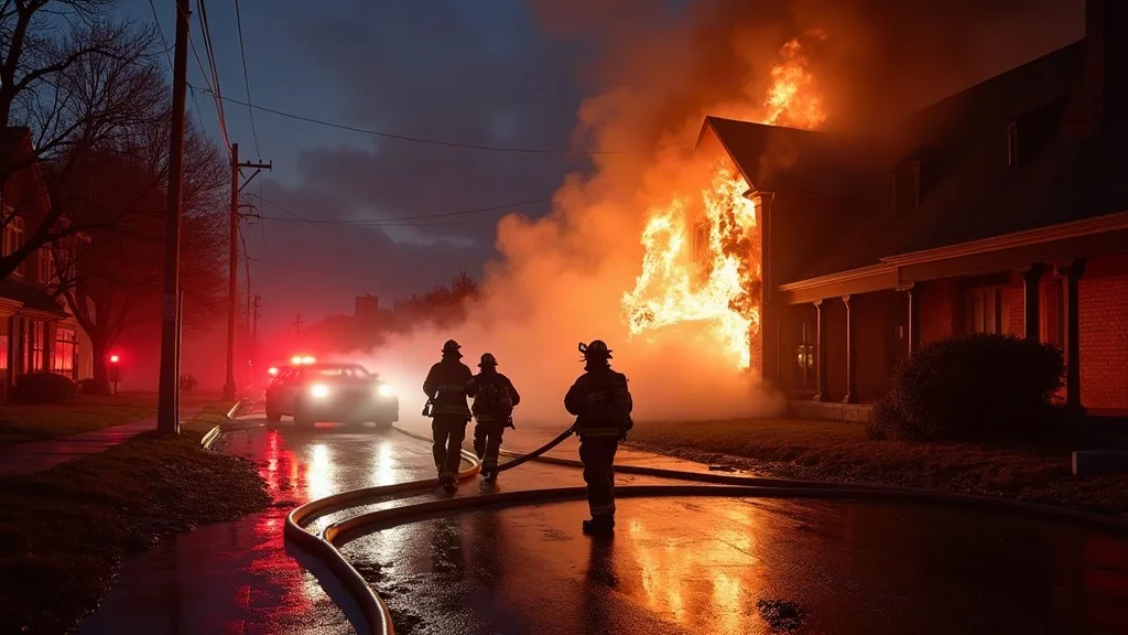 Editorial illustration for: Fire destroys structure on Beckwith Street in Gouverneur