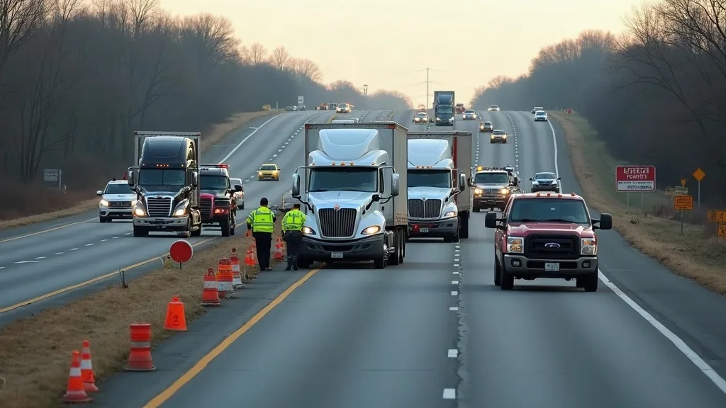 Editorial illustration for: Four vehicles involved in crash on I-81 south in Barker