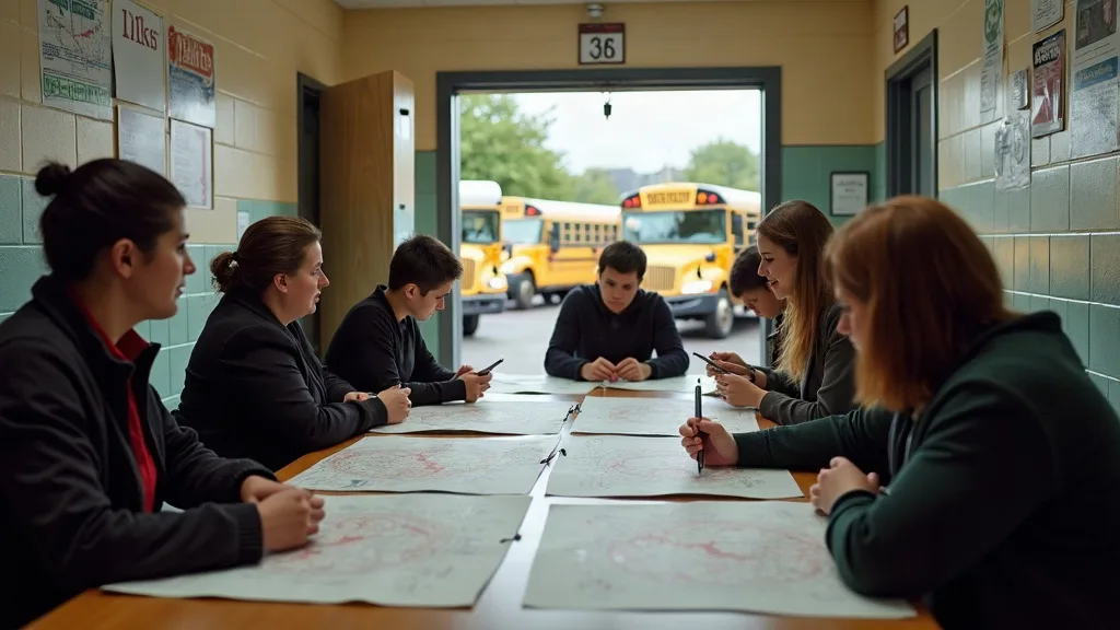 Editorial illustration for: Massena School Realignment Could Change Student Transportation