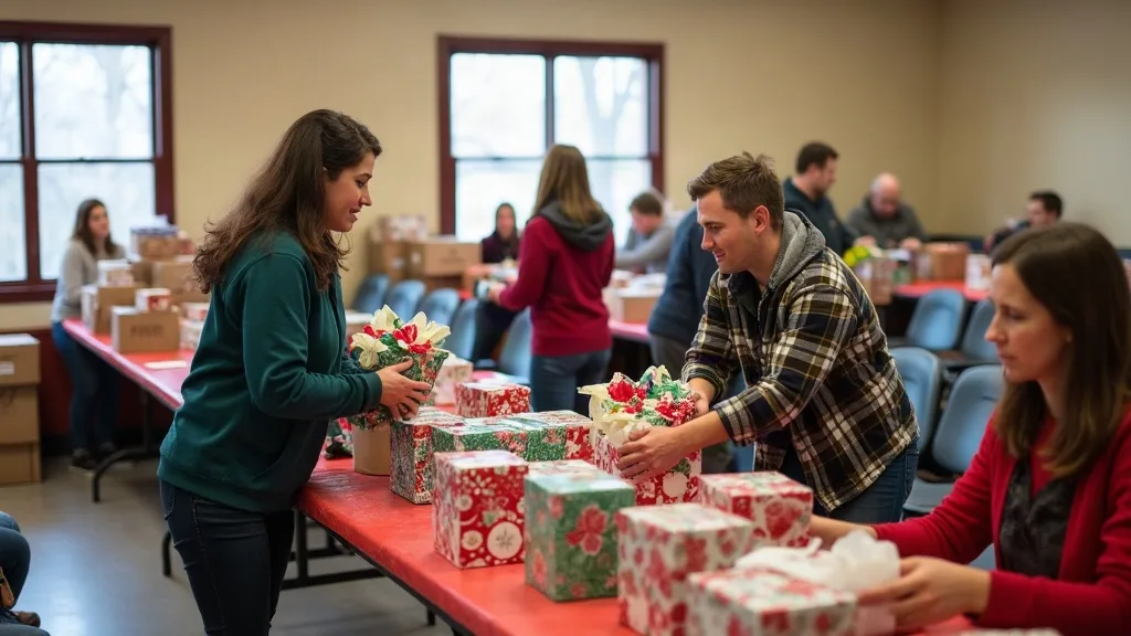 Editorial illustration for: St. Lawrence County churches set November dates for Christmas shoebox drop-offs