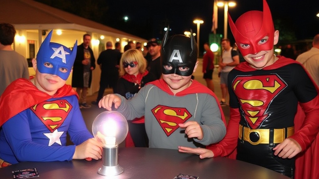Editorial illustration for: Superhero theme marks National Night Out at Fort Drum