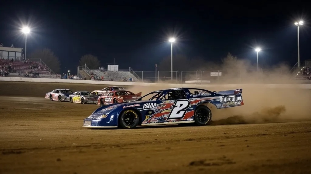 Editorial illustration for: Tyler Shullick wins ISMA-MSS title at Evans Mills Speedway
