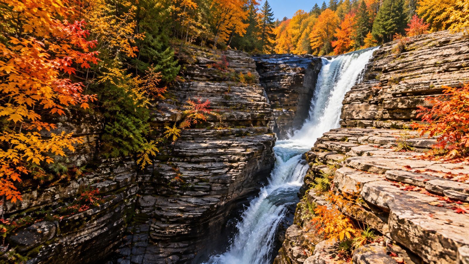 Whetstone Gulf State Park, Near Lowville — autumn illustration